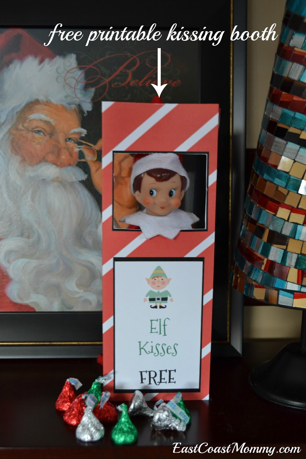 East Coast Mommy: Elf On The Shelf Kissing Booth (Free Printable) with Free Printable Elf Kisses Printable Template