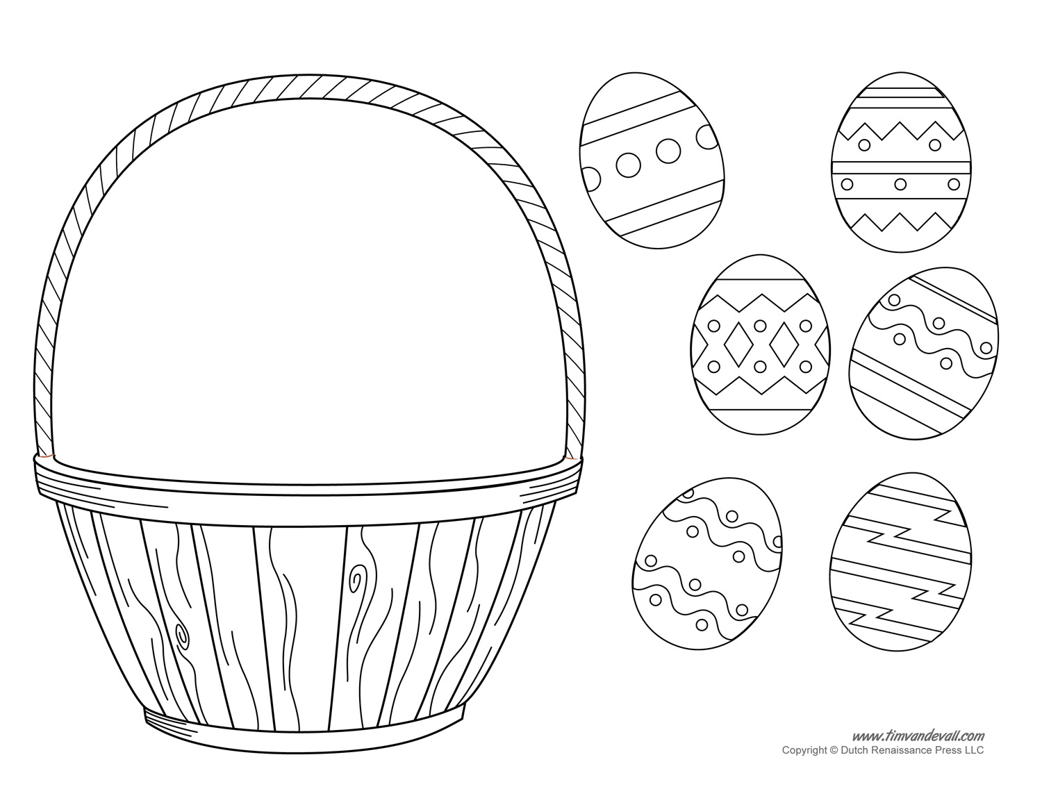 Easter Basket Template, Easter Basket Clipart &amp;amp; Easter Craft inside Free Printable Easter Basket Template