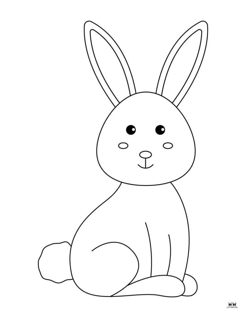 Easter Bunny Templates &amp;amp; Outlines - 53 Free Pages | Printabulls in Free Printable Bunny Rabbit Template