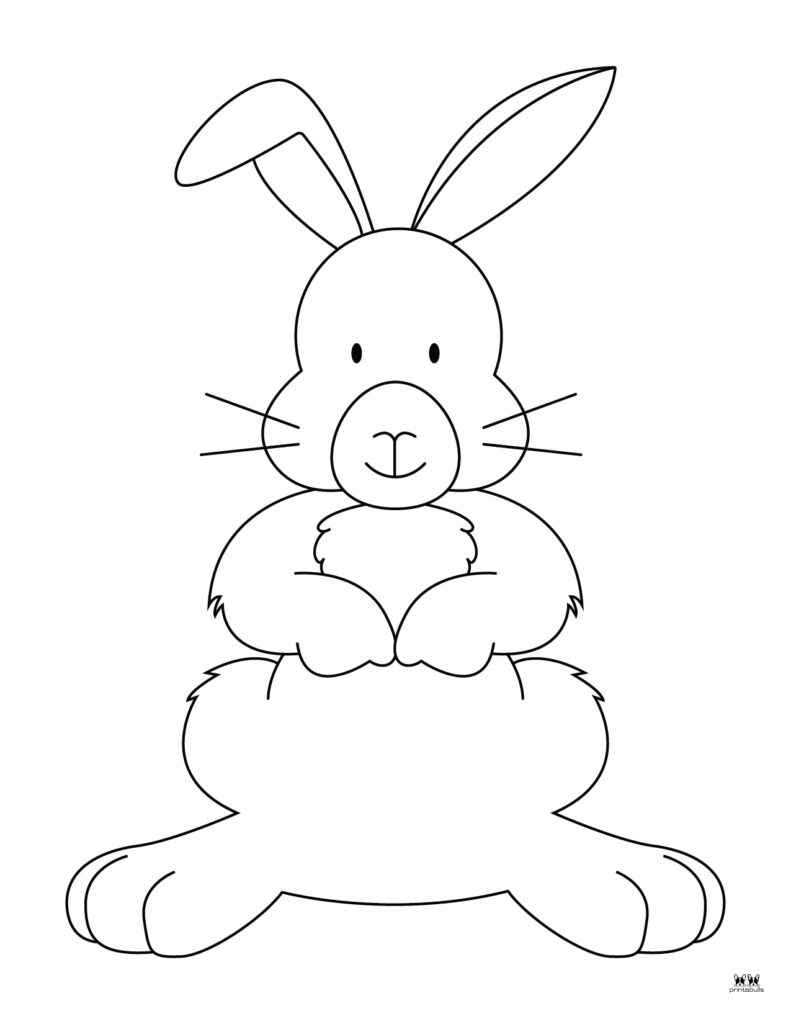 Easter Bunny Templates &amp;amp; Outlines - 53 Free Pages | Printabulls intended for Free Printable Easter Bunny Template