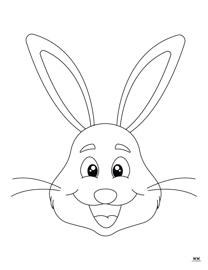 Easter Bunny Templates &amp;amp; Outlines - 53 Free Pages | Printabulls with regard to Free Printable Bunny Face Template