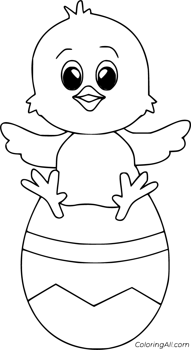 Easter Chick Coloring Pages (29 Free Printables) - Coloringall pertaining to Free Printable Easter Chick Template