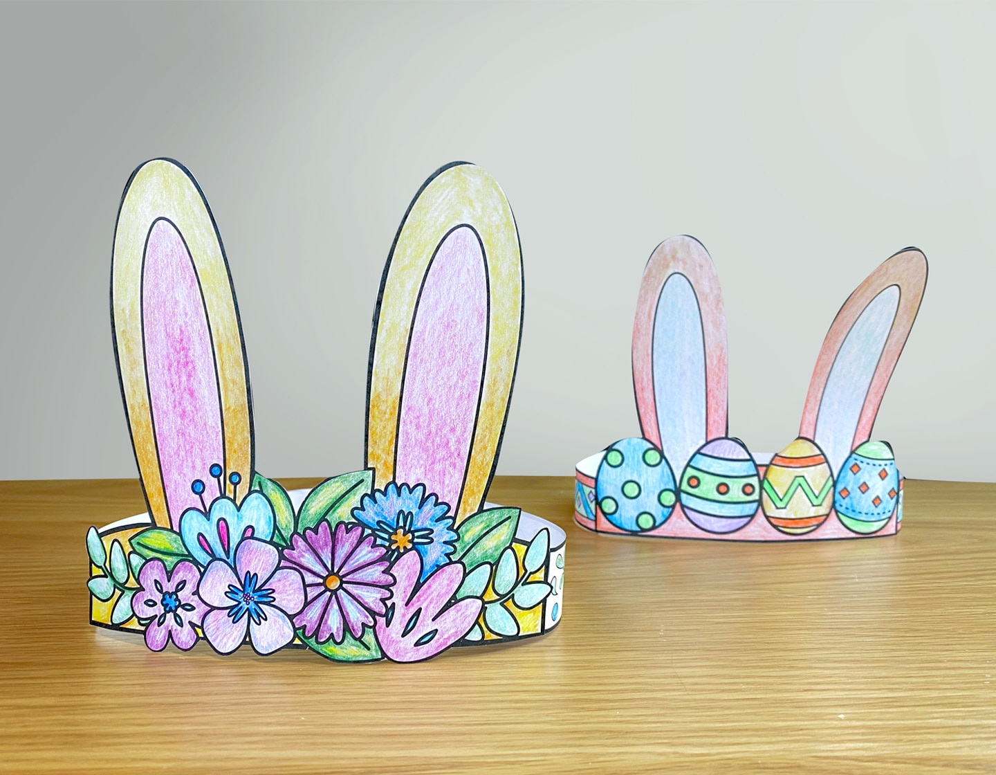 Easter Craft: Make A Bunny Crown In 5 Steps With Our Free Printable regarding Free Printable Easter Bonnet Template