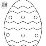 Easter Egg Coloring Pages For Kids With Free Printable Templates With Free Printable Easter Egg Template