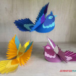 Easy 3D Paper Birds   Jennifer Maker Inside Free Printable 3D Bird Template