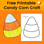 Easy Candy Corn Craft (With Free Printable Template!)   Simply With Regard To Free Printable Candy Corn Template
