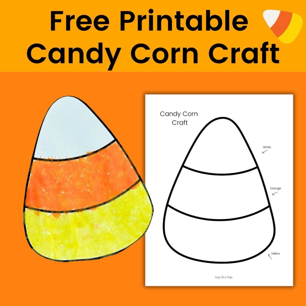Easy Candy Corn Craft (With Free Printable Template!) - Simply with regard to Free Printable Candy Corn Template