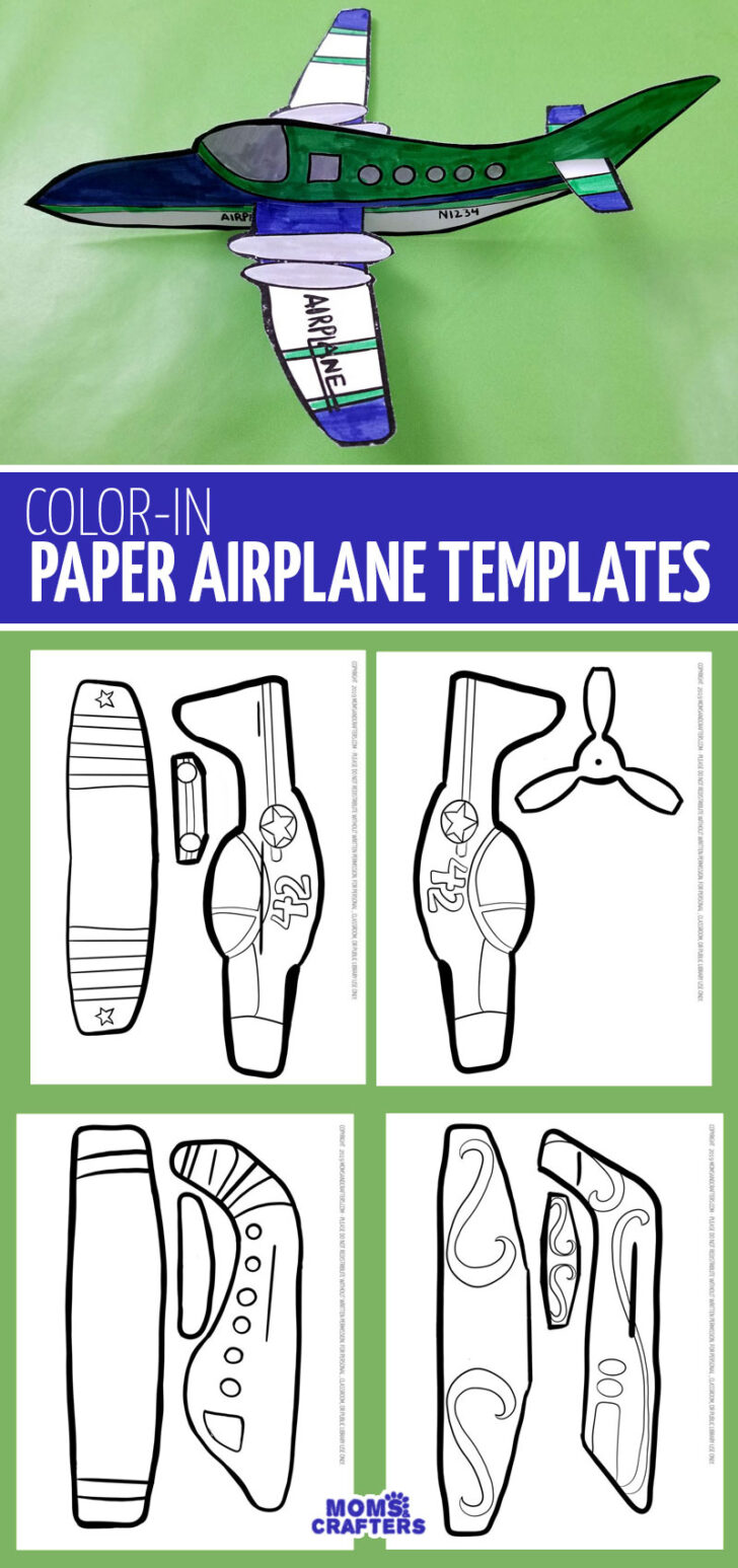 Free Printable Cardboard Airplane Template