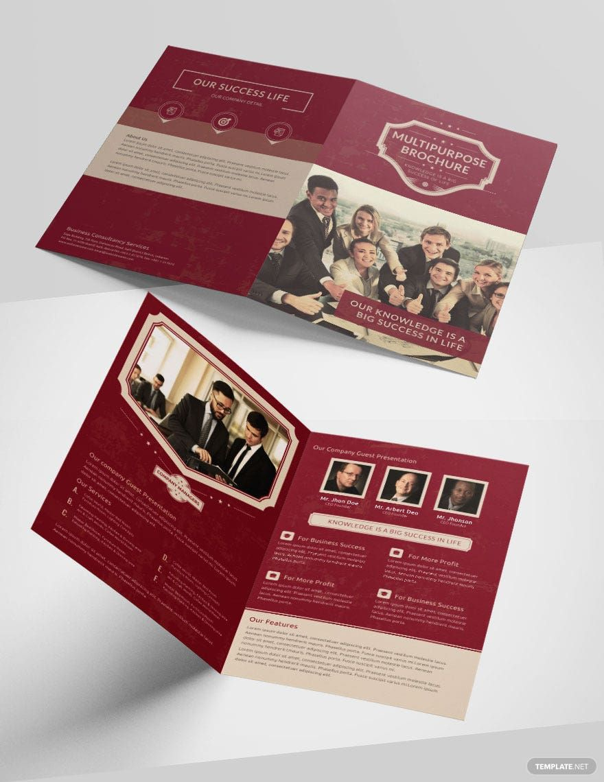 Editable Bi-Fold Brochure Templates In Word To Download with regard to Free Printable Bi Fold Brochure Template