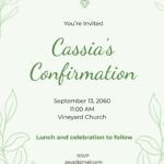 Editable Confirmation Invitation Templates In Word To Download With Regard To Free Printable Confirmation Invitation Template