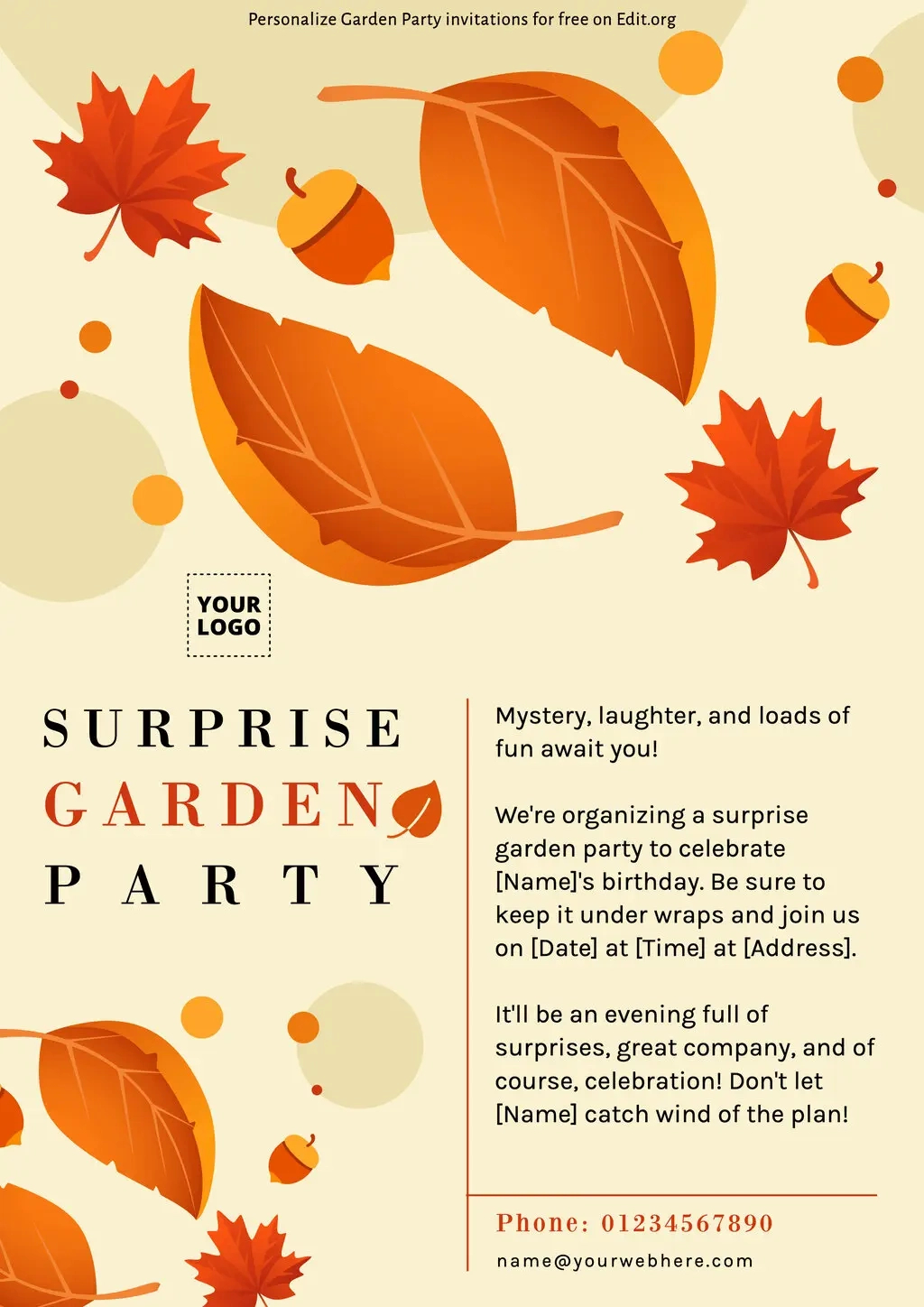 Editable Garden Party Invitation Templates within Free Printable Garden Party Invitation Template