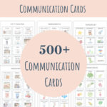 Editable Picture Communication Cards, Communication, Speech Regarding Free Printable Communication Communication Board Template