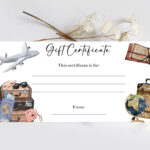 Editable Travel Gift Certificate Voucher Template Weekend Trip With Free Printable Flight Voucher Template