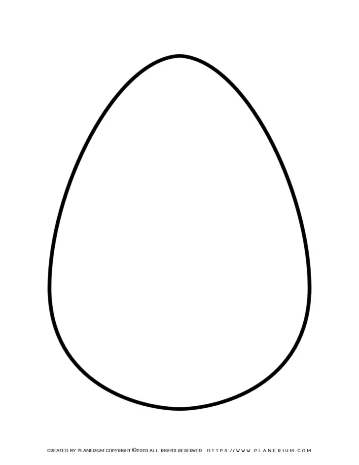 Free Printable Easter Eggs Template