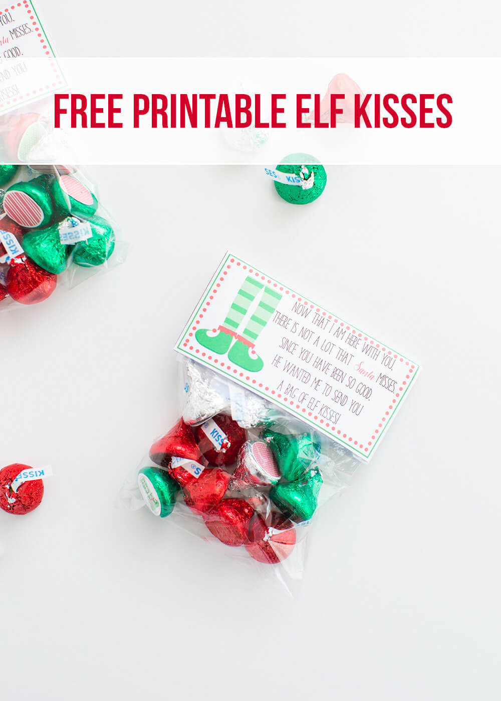 Elf Kisses (Free Printable) - The Inspiration Board for Free Printable Elf Kisses Printable Template