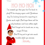Elf On The Shelf Letter {Free Printable} For Free Printable Elf Letter Template