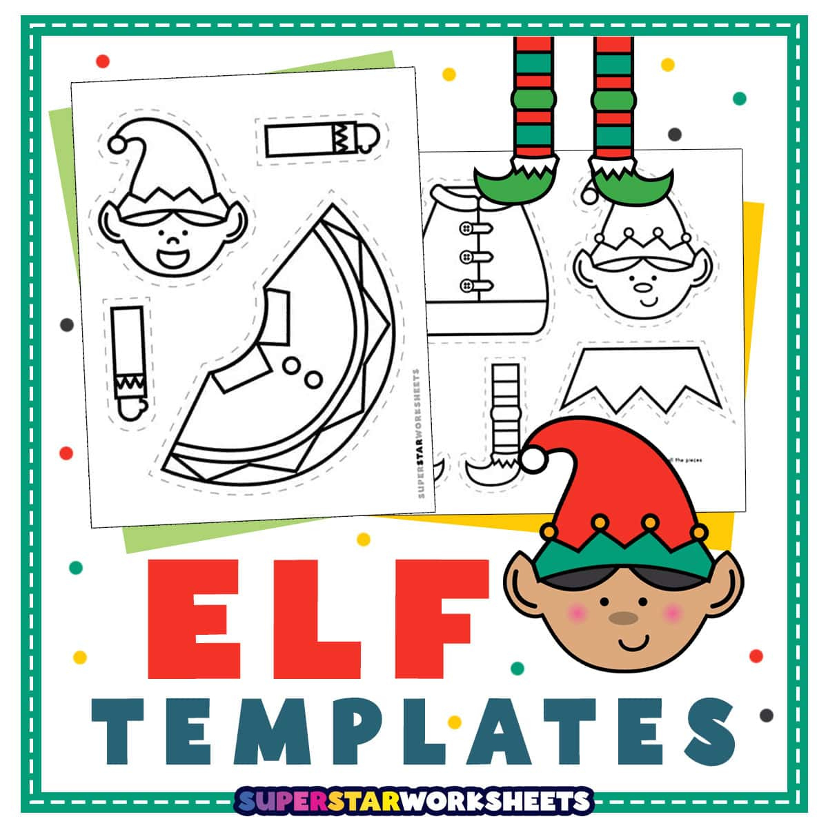 Elf Template - Superstar Worksheets within Free Printable Elf Template For Photo