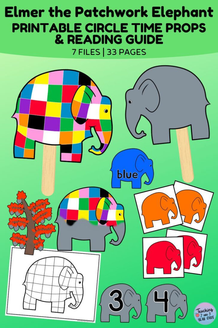 Free Printable Elmer Template Printable