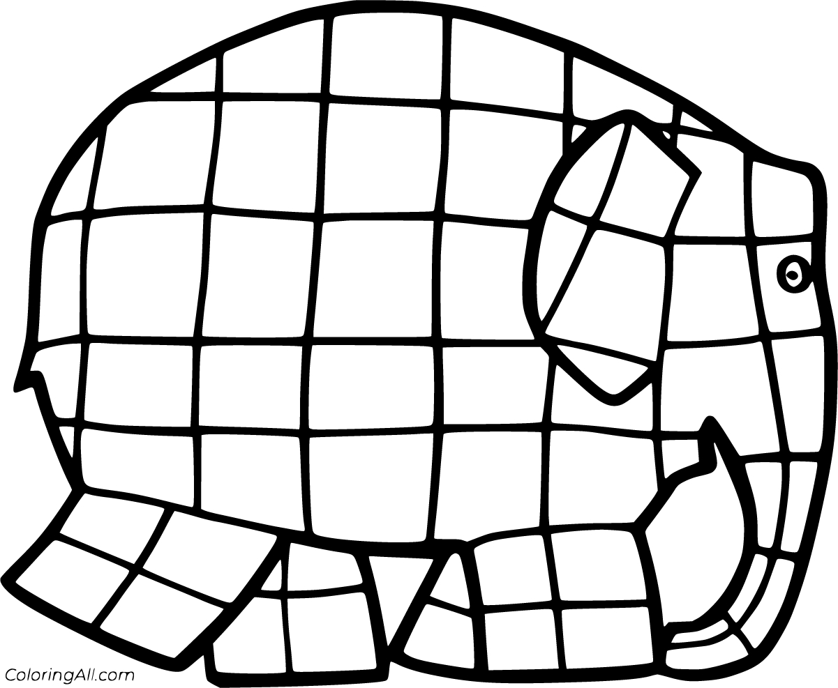 Elmer The Elephant Coloring Pages (9 Free Printables) - Coloringall inside Free Printable Elmer The Elephant Template