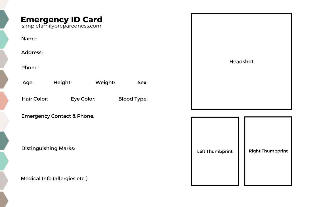 Emergency Printable Id Card For Kids &amp;amp; Adults intended for Free Printable Emergency Card Template