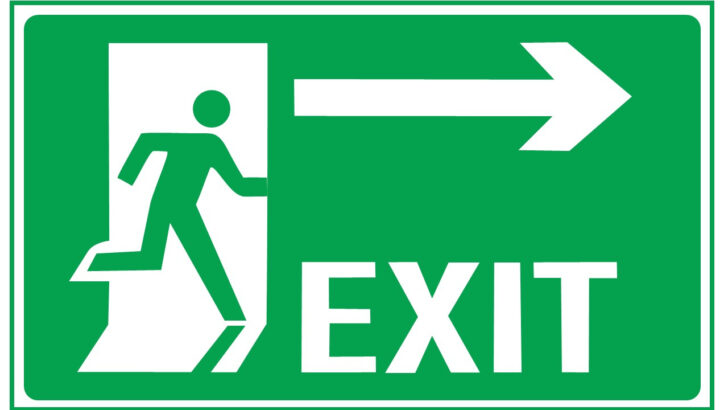 Free Printable Exit Sign Template