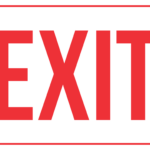 Exit Sign: Printable Templates (Free Pdf Downloads) Throughout Free Printable Exit Sign Template