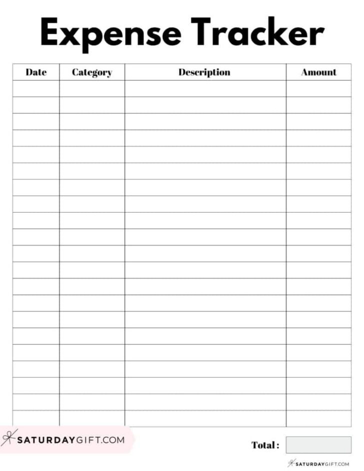 Free Printable Expense Sheet Template