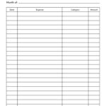 Expense Tracker Printables   20 Free Options | Printabulls Regarding Free Printable Expense Sheet Template