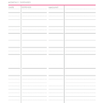 Expense Tracker Templates   World Of Printables Within Free Printable Expense Sheet Template