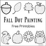 Fall Dot Painting {Free Printables}   The Resourceful Mama With Regard To Free Printable Dot Painting Template