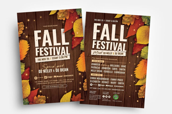 Free Printable Fall Flyer Template