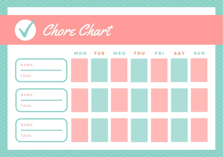 Free Printable Family Chore Chart Template