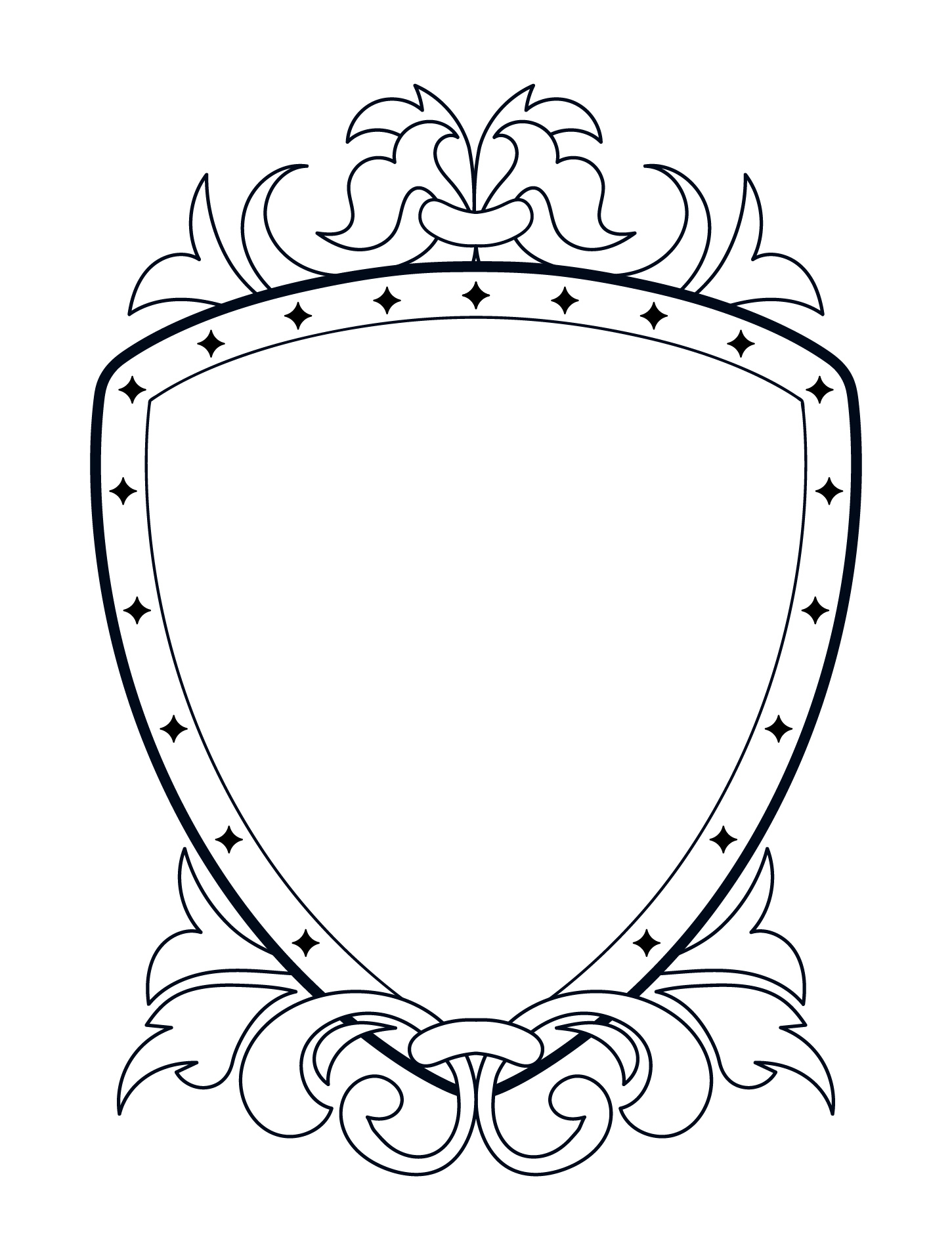 Family Crest Shield - 10 Free Pdf Printables | Printablee within Free Printable Coat Of Arms Template