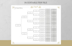 Family History Template 7 Generation Family Tree Digital Template in Free Printable Family Tree Template 7 Generations