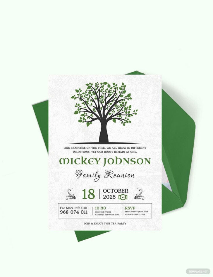 Free Printable Family Reunion Template