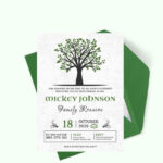Family Reunion Invitation Template In Illustrator, Publisher, Psd With Regard To Free Printable Family Reunion Flyer Template