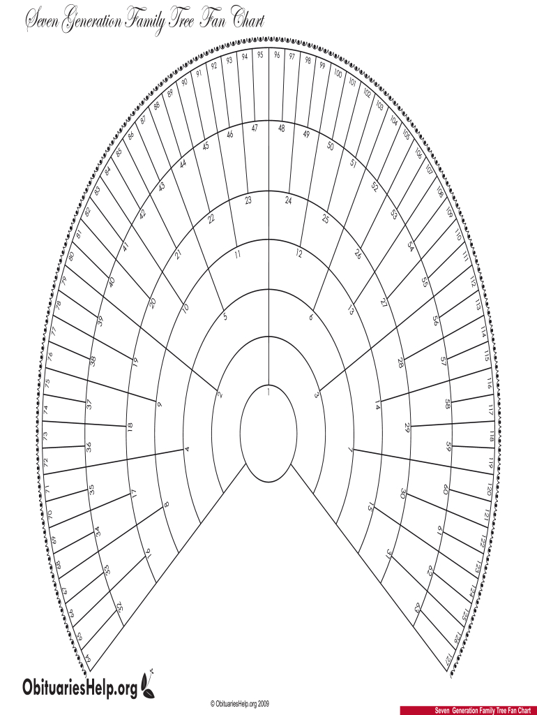 Family Tree Fan Chart Template - Fill Online, Printable, Fillable in Free Printable Genealogy Fan Chart Template