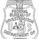 Fbi Badge Coloring Page | Free Printable Coloring Pages In Free Printable Fbi Badge Template