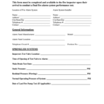 Fire Alarm Certificate Of Completion   Fill Online, Printable In Free Printable Alarm Certificate For Insurance Template