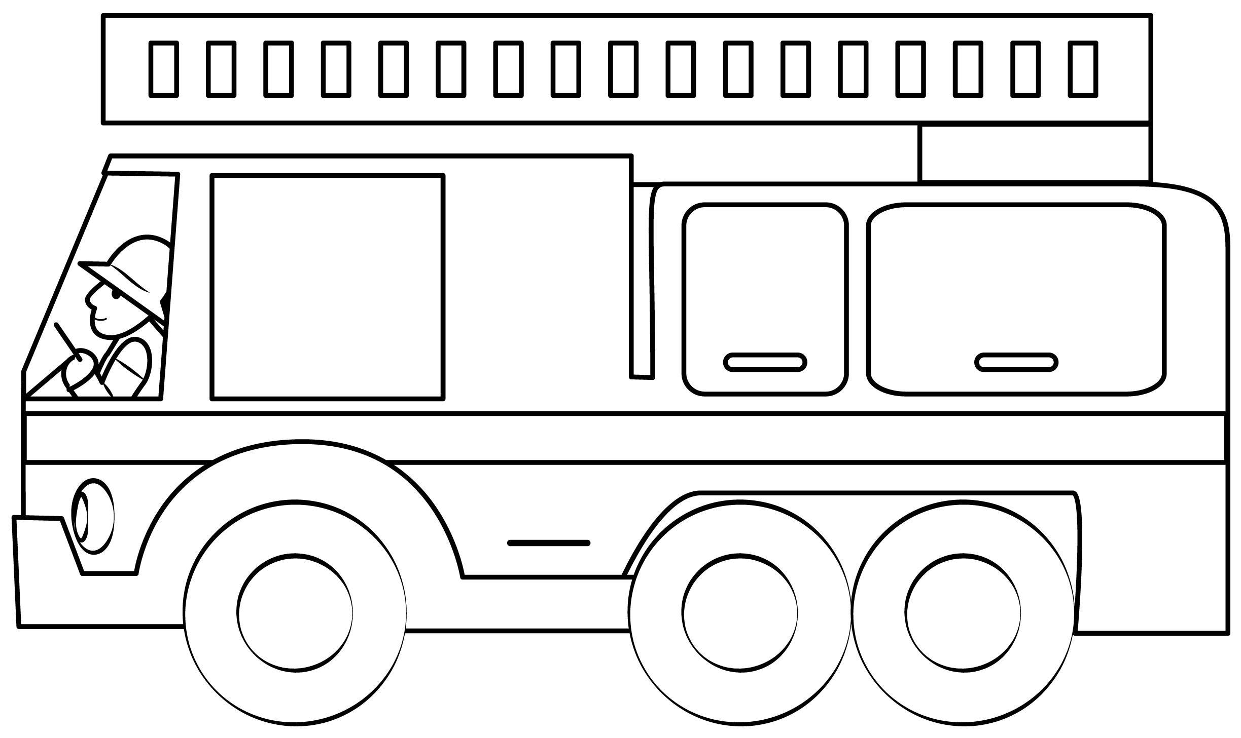 Fire Truck Printable Template | Free Printable Papercraft Templates regarding Free Printable Fire Truck Template