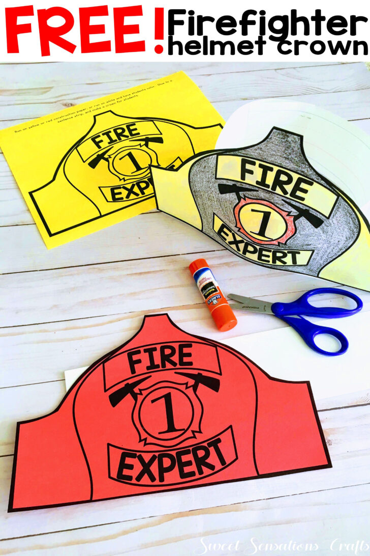 Free Printable Firefighter Hat Template