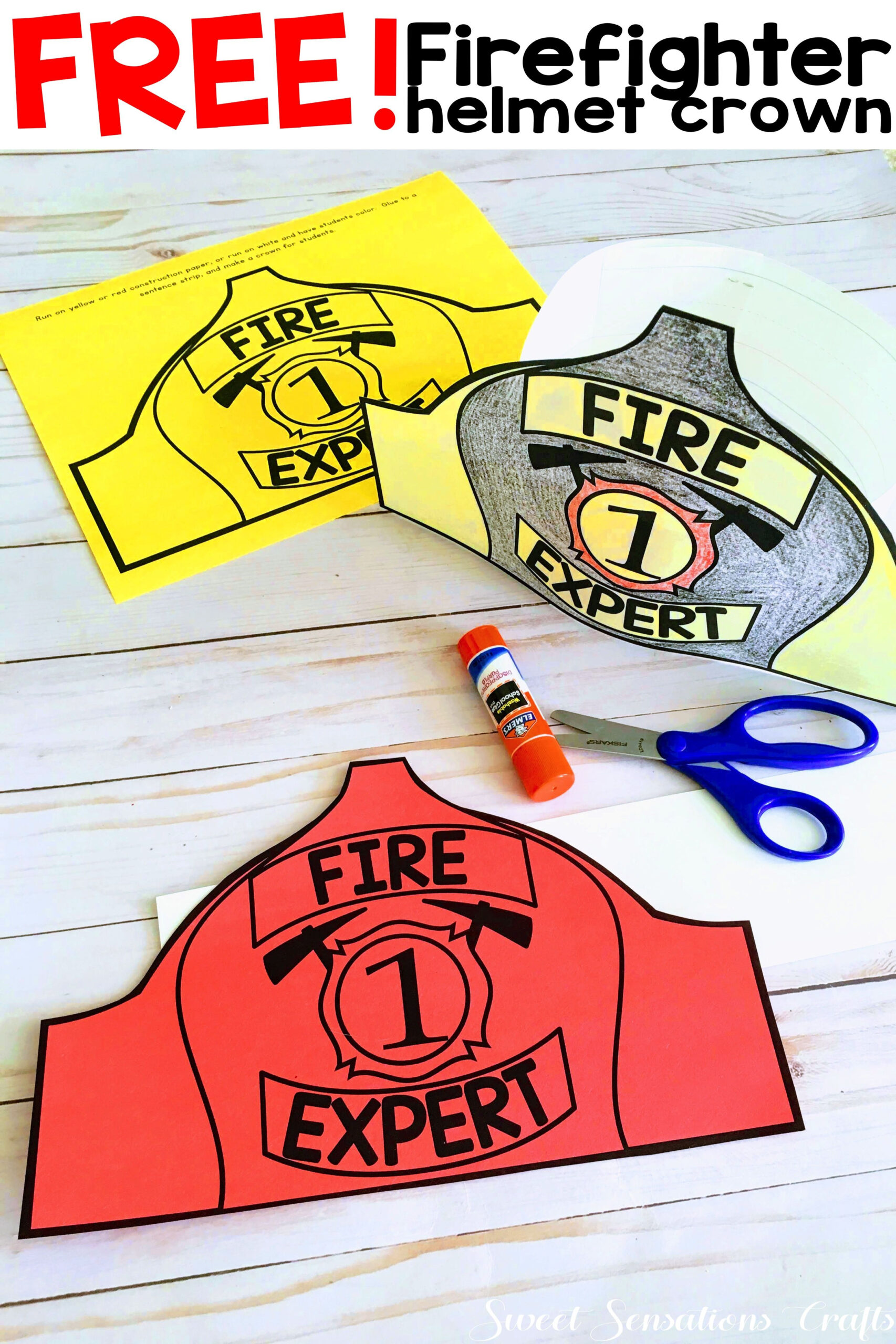 Firefighter Helmet within Free Printable Firefighter Hat Template