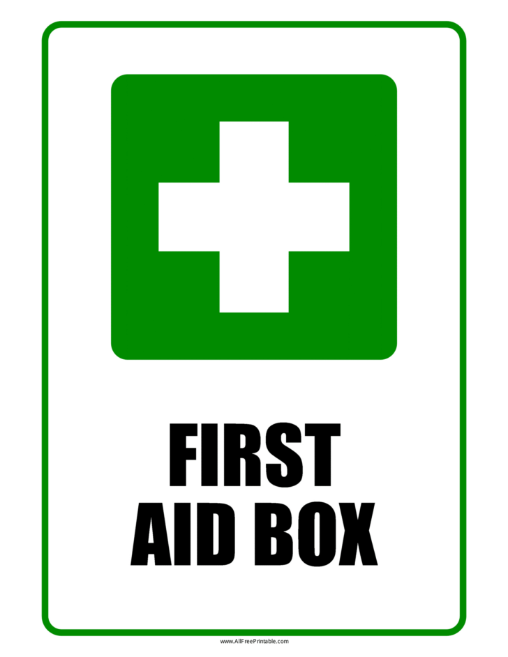 Free Printable First Aiders Sign Template