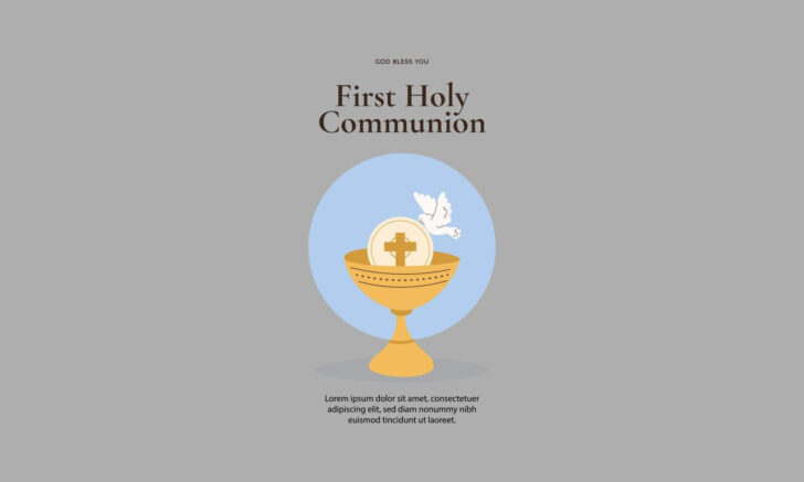 Free Printable First Communion Banner Template