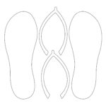 Flip Flop Pattern   10 Free Pdf Printables | Printablee With Free Printable Flip Flop Template