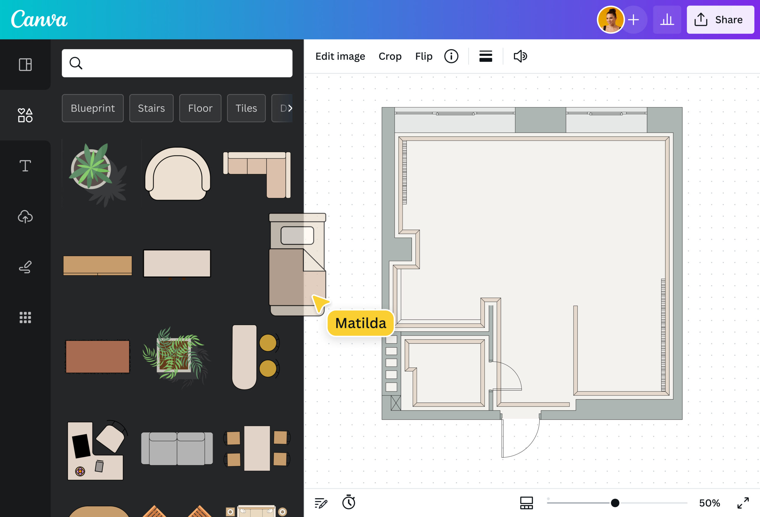 Floor Plans: Create Floor Plans For Free | Canva inside Free Printable Floor Plan Template