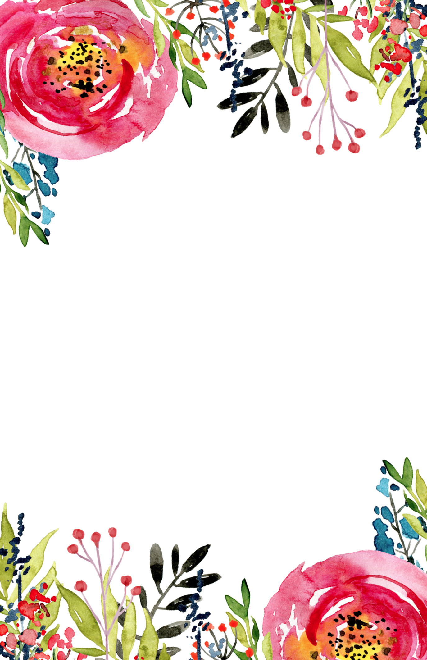Floral Invitation Template {Free Printable} - Paper Trail Design within Free Printable Blank Invitations Template
