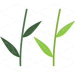 Flower Stem Template Printable Free   Etsy Inside Free Printable Flower Stem Template