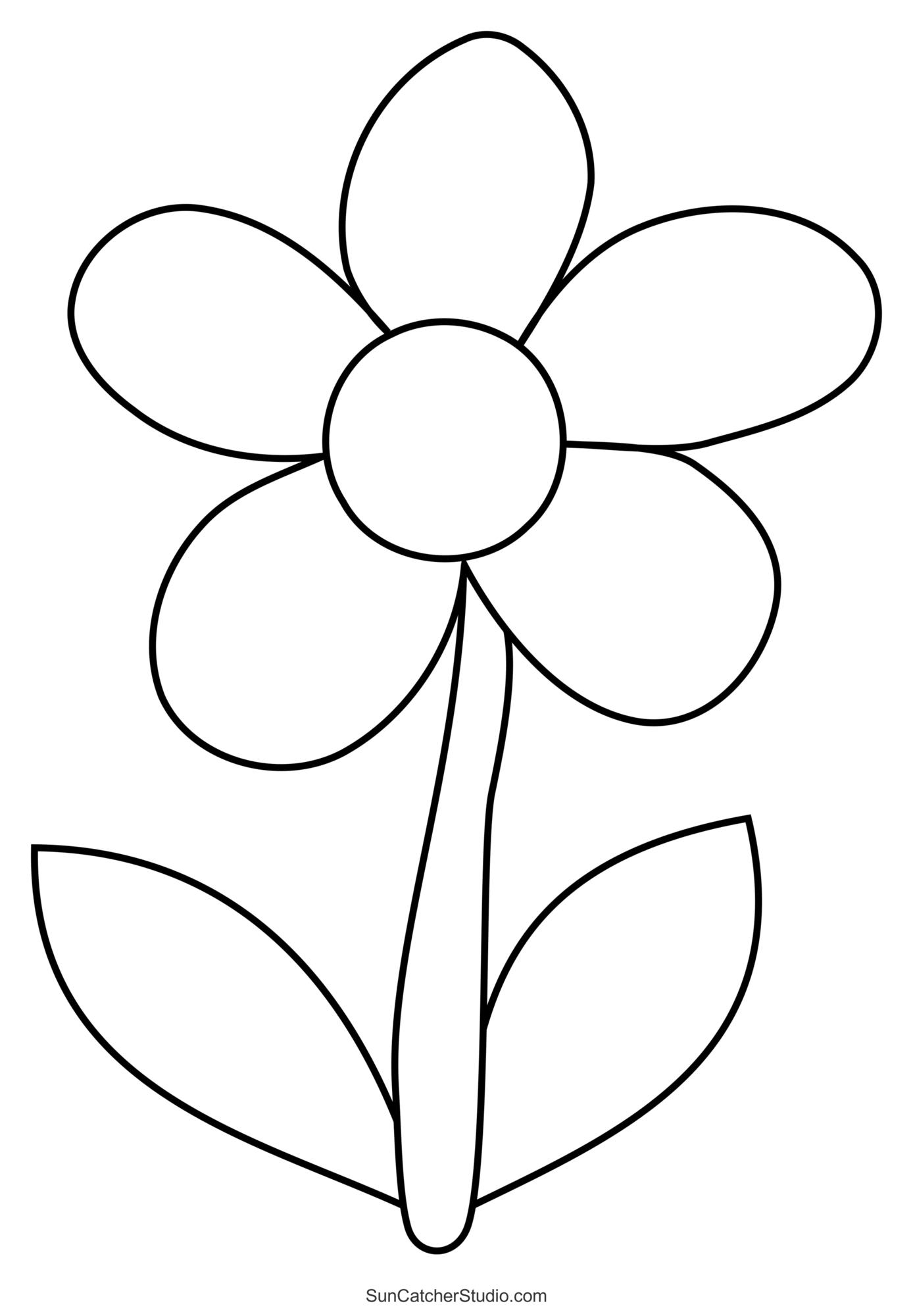 Flower Templates, Patterns, Svg Files (Printable Stencils) – Free intended for Free Printable Flower Template Online