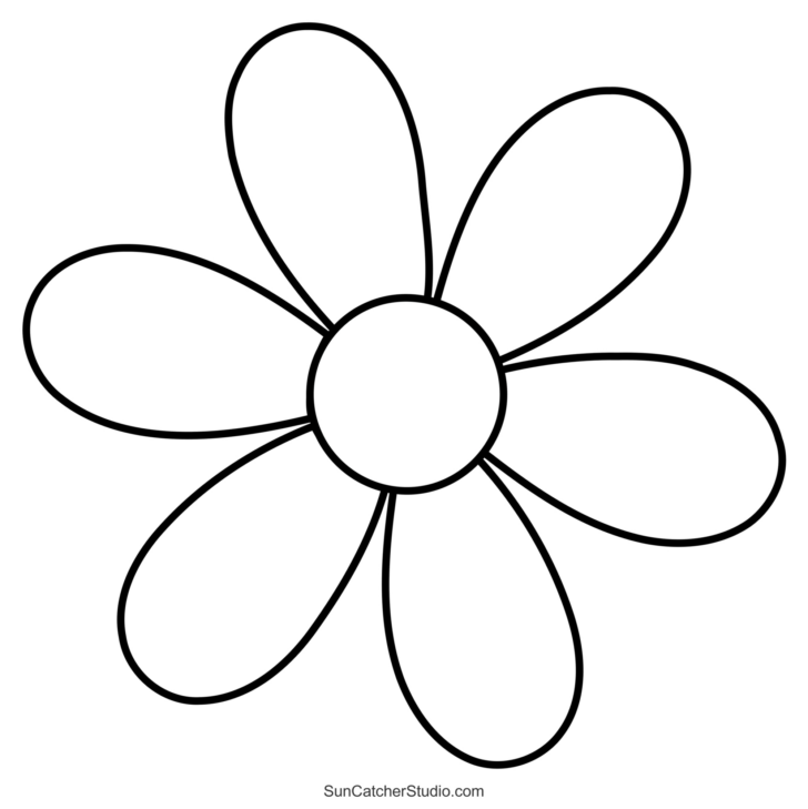 Free Printable Daisy Flower Template